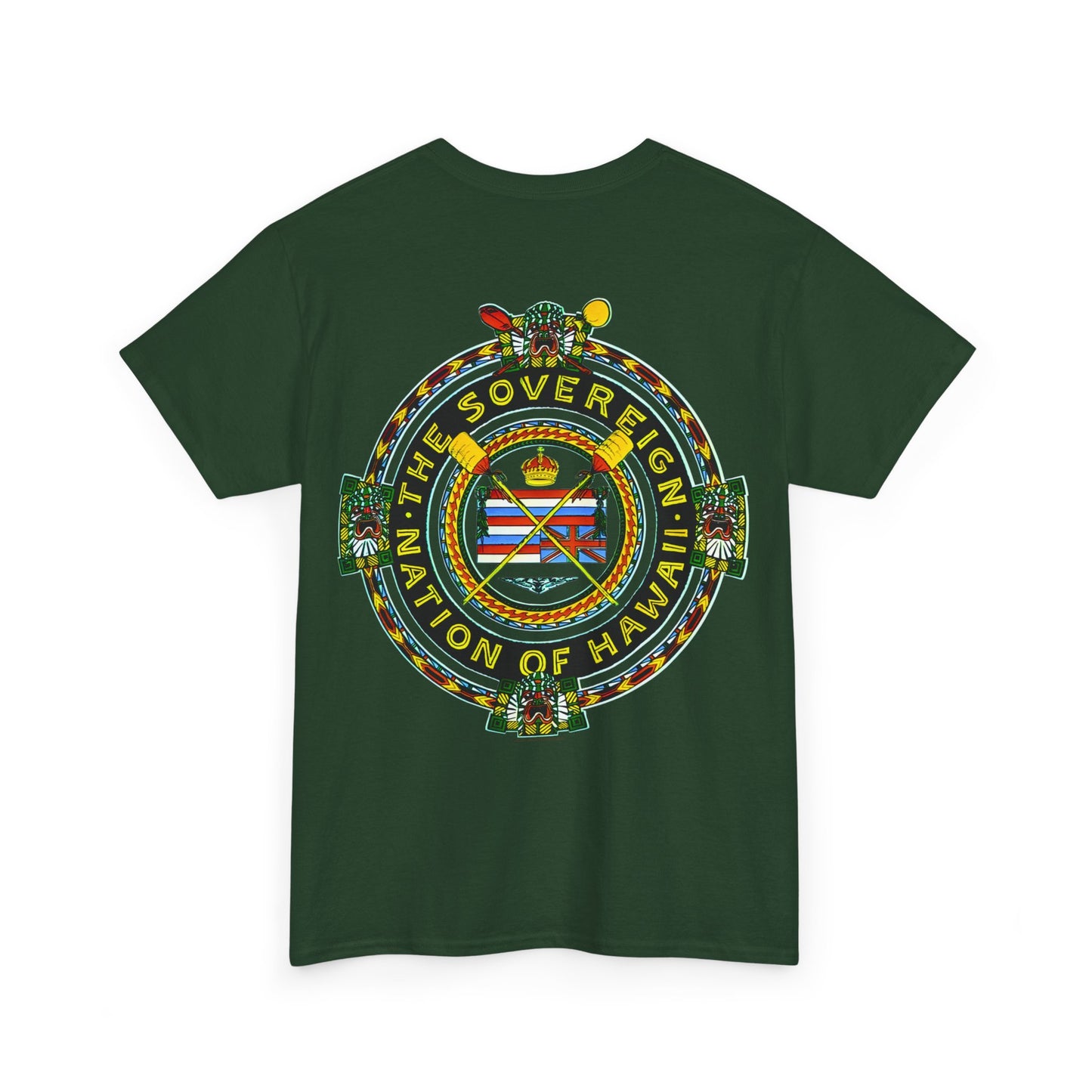 Hawaiian Strength The Sovereign Nation of Hawaii Vintage Design 90s New Print Unisex Heavy Cotton Tee