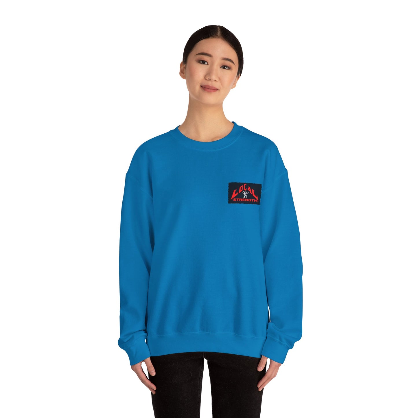 Tongan Strength Tongan Girl Ta'ahine Vintage Design 90s New Print Unisex Heavy Blend™ Crewneck Sweatshirt