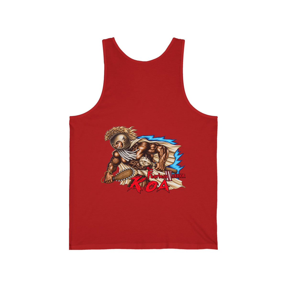 Hawaiian Strength The Fearless Warrior Koa Unisex Jersey Tank
