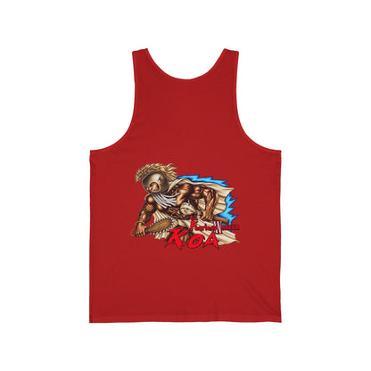 Hawaiian Strength The Fearless Warrior Koa Unisex Jersey Tank