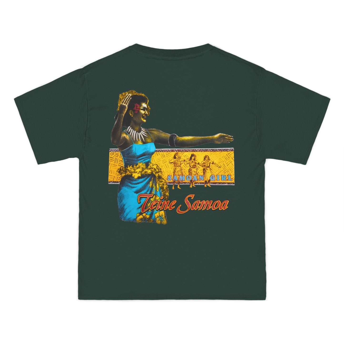 Samoan Strength Samoan Girl Teine Samoa Vintage Design 90s New Print Beefy-T®  Short-Sleeve T-Shirt