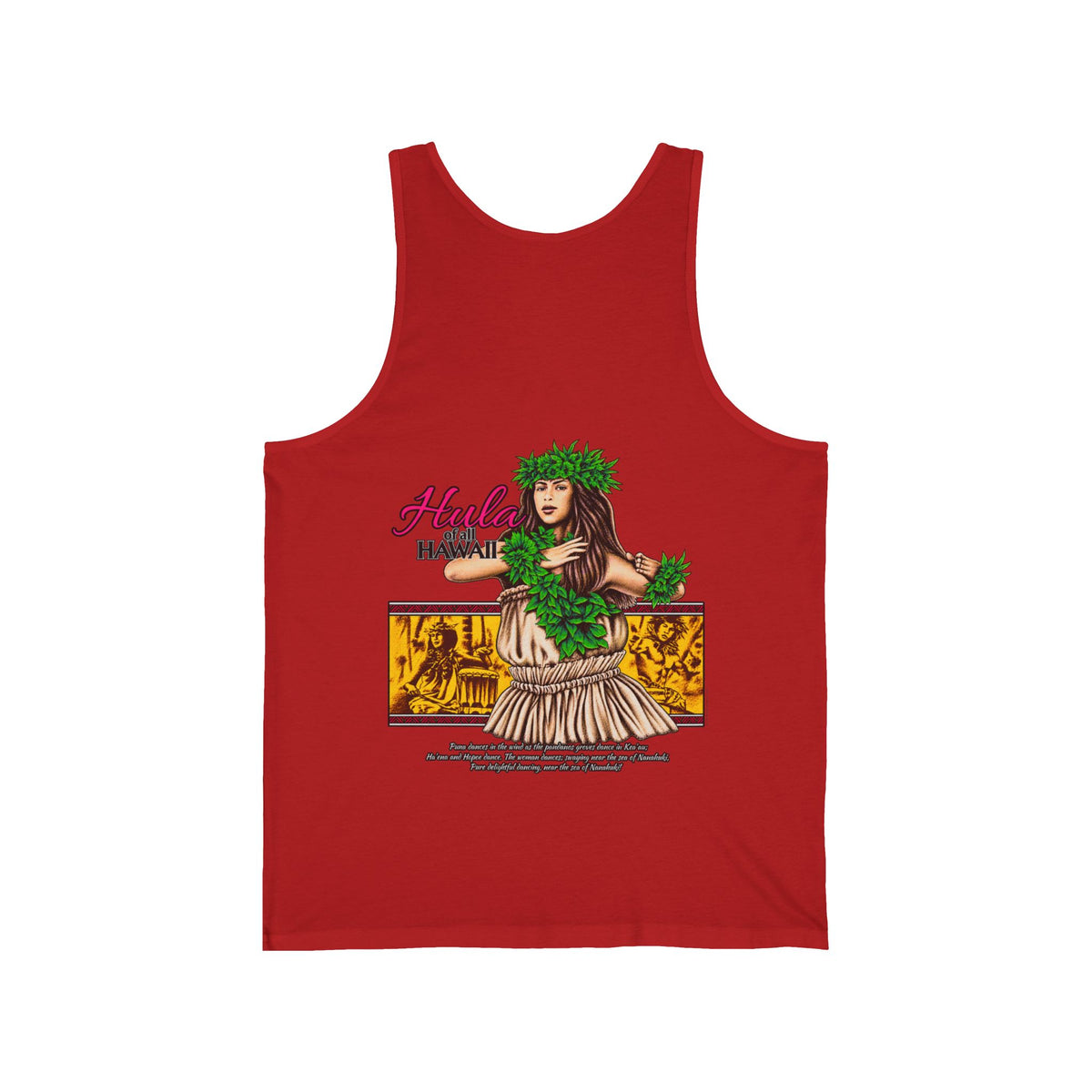 Hawaiian Strength Hula of all Hawaii Unisex Jersey Tank