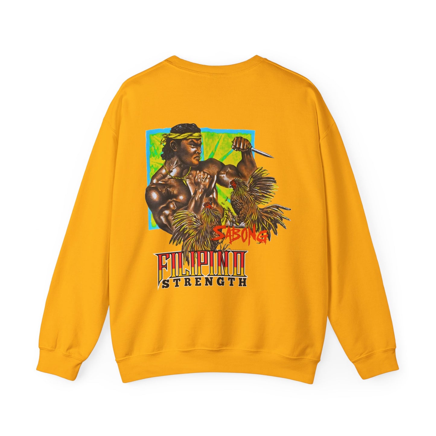 Filipino Strength Sabong Vintage Design 90s New Print Unisex Heavy Blend™ Crewneck Sweatshirt