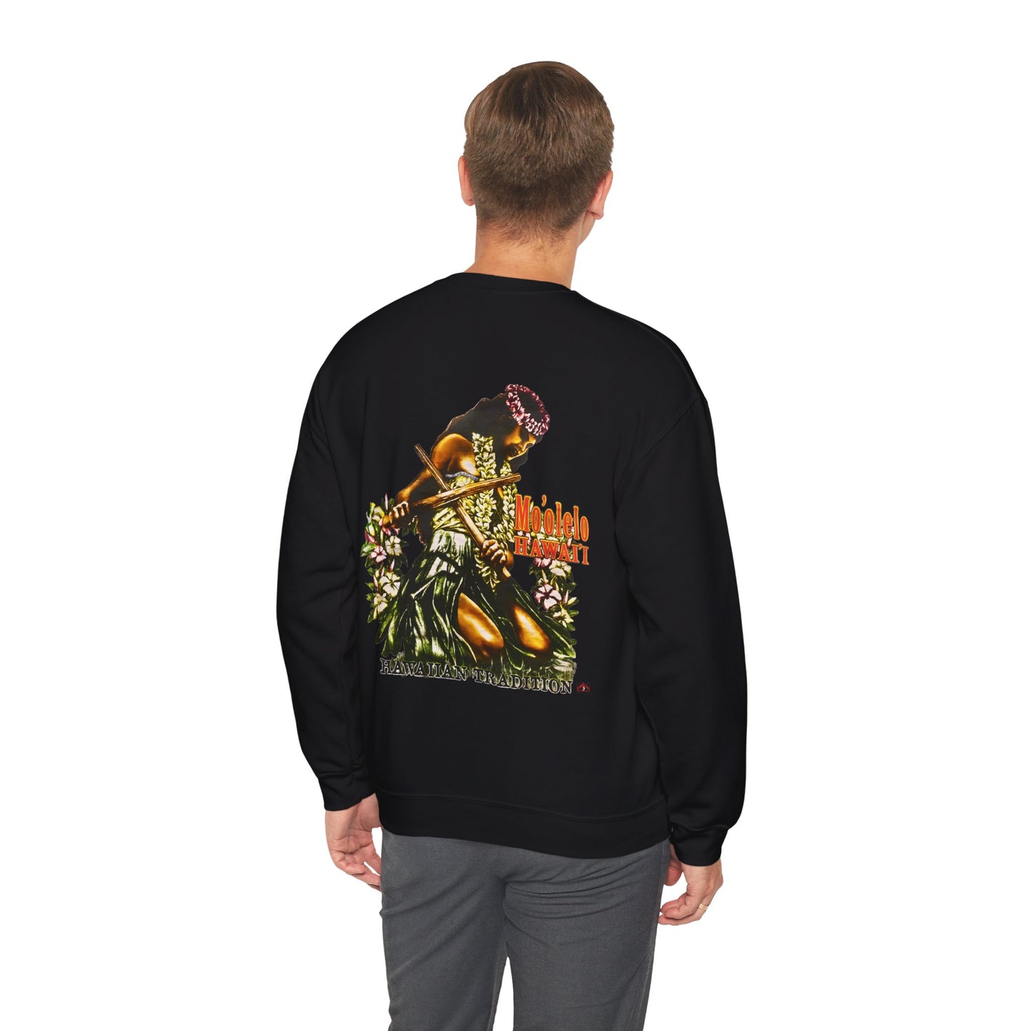 Hawaiian Strength Hawaiian Tradition Mo'olelo Hawai'i Vintage Design 90s New Print Unisex Heavy Blend™ Crewneck Sweatshirt