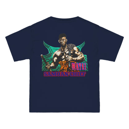 Samoan Strength Samoan Chief Matai Vintage Design 90s New Print Beefy-T®  Short-Sleeve T-Shirt