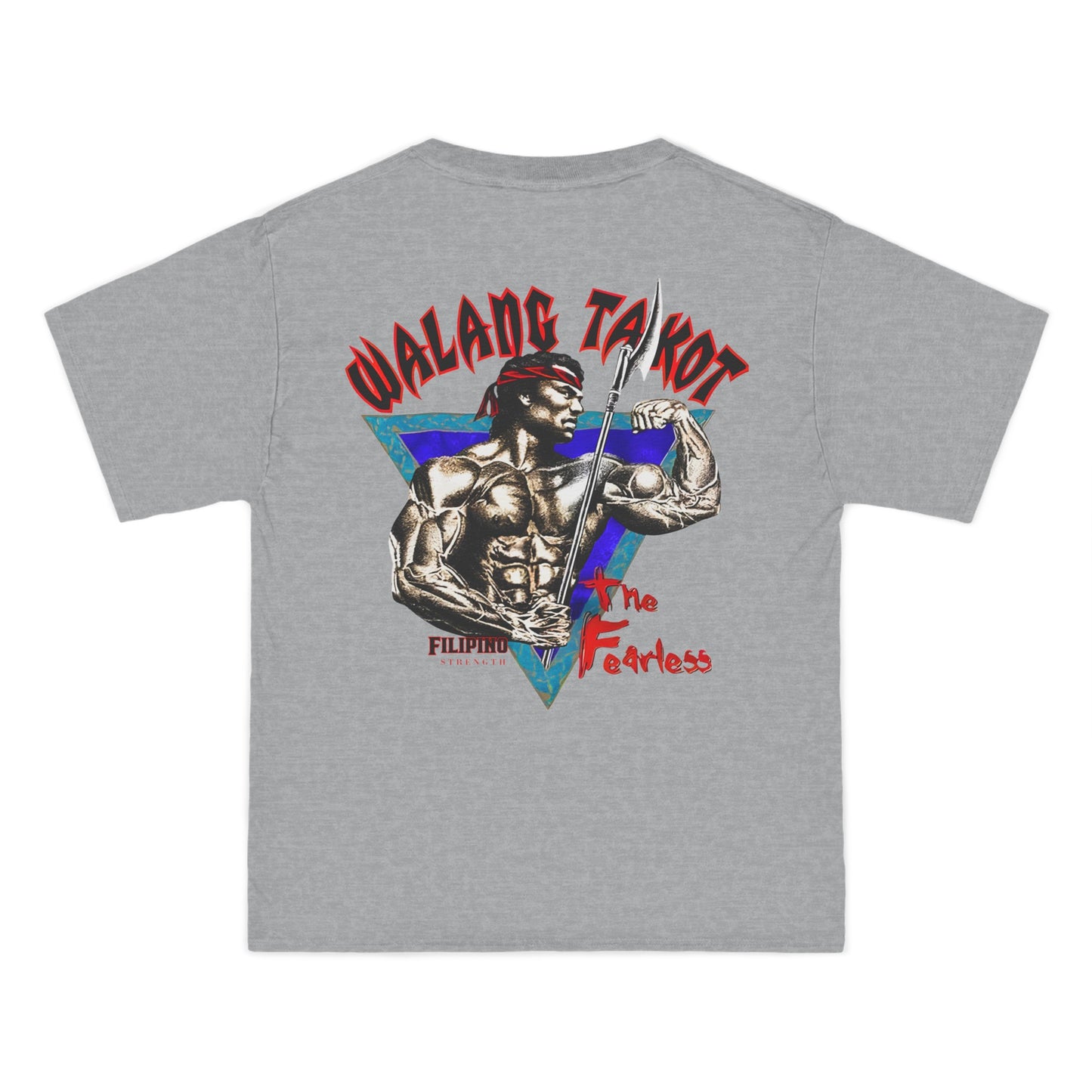 Filipino Strength Walang Takot The Fearless Vintage Design 90s New Print Beefy-T®  Short-Sleeve T-Shirt