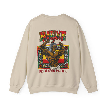 Local Strength Native Tongan Pride of the Pacific Vintage Designs 90s New Print Unisex Heavy Blend™ Crewneck Sweatshirt