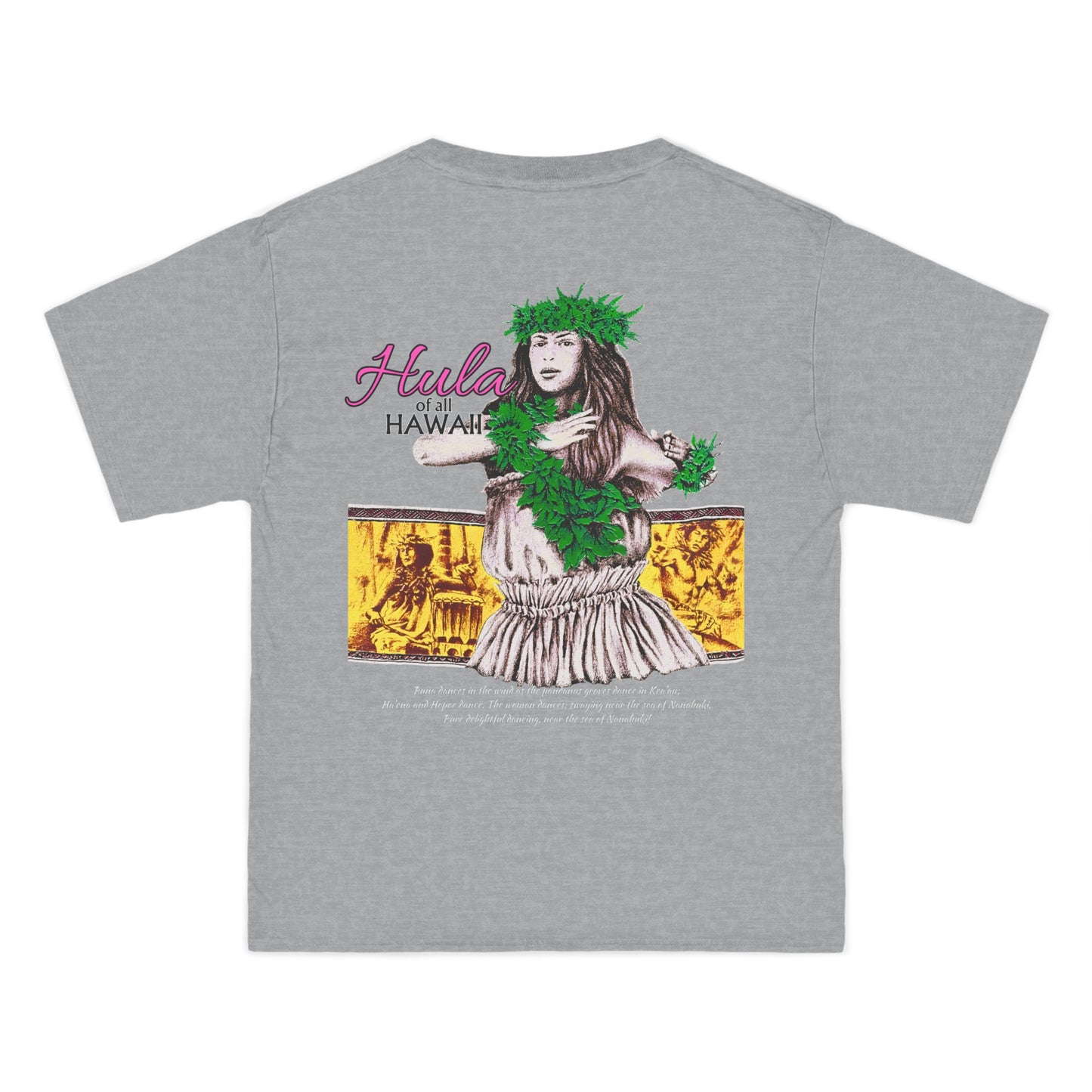 Hawaiian Strength Hula of all Hawaii Vintage Design 90s New Print Beefy-T®  Short-Sleeve T-Shirt