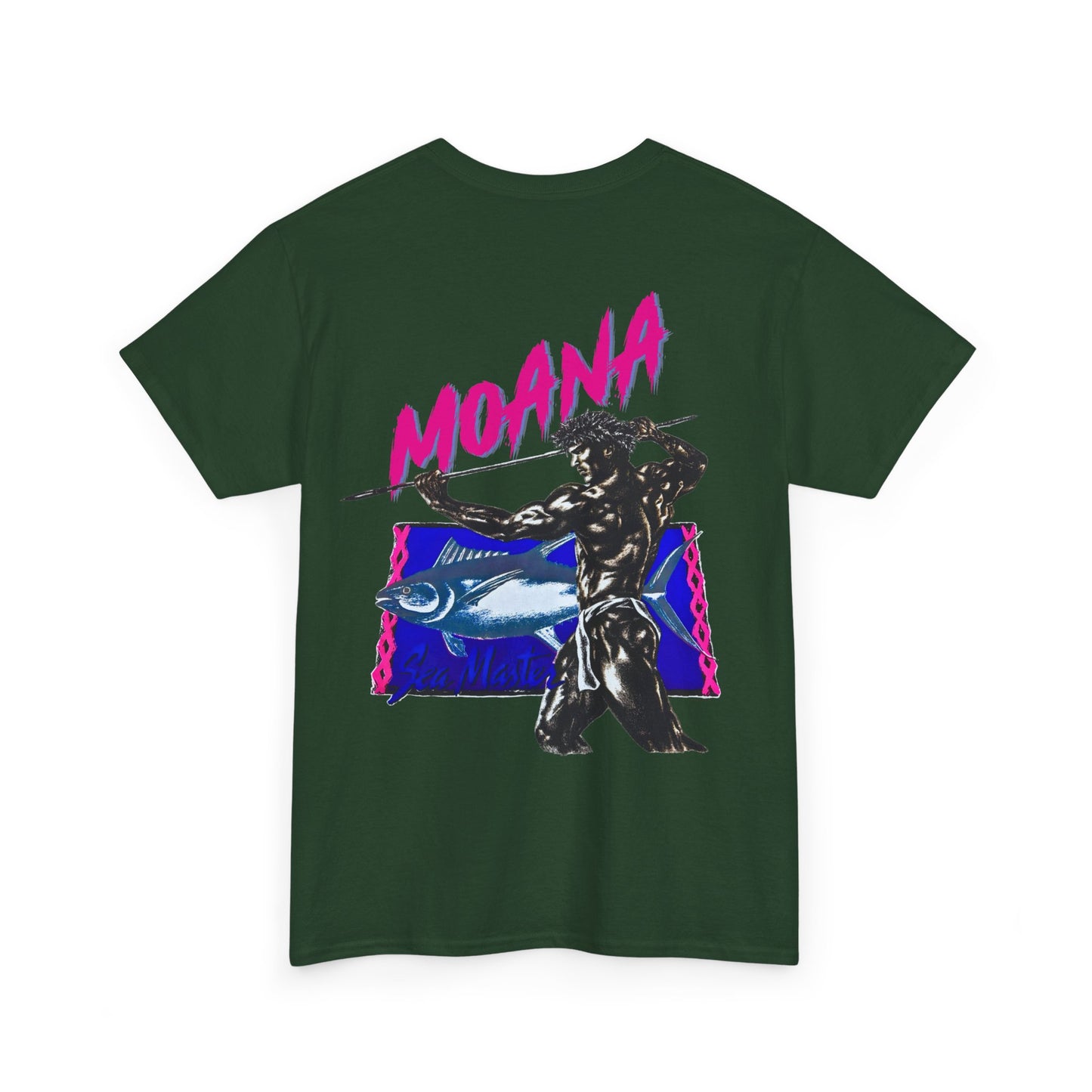 Hawaiian Strength Moana Sea Master Vintage Design 90s New Print T-shirt Unisex Heavy Cotton Tee