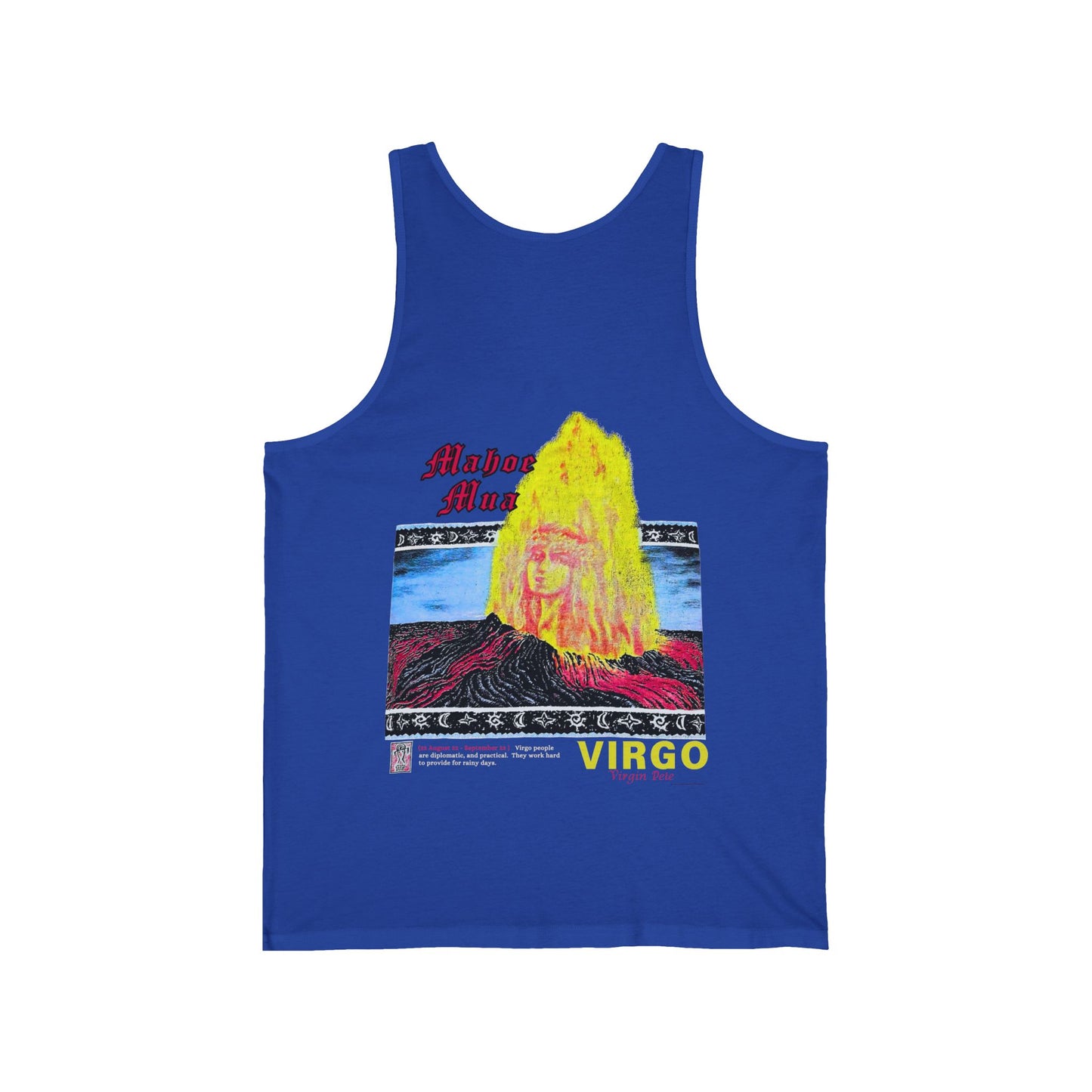 Hawaiian Strength Vigro Mahoe Mua Virgin Pele Vintage Design 90s New Print Unisex Jersey Tank