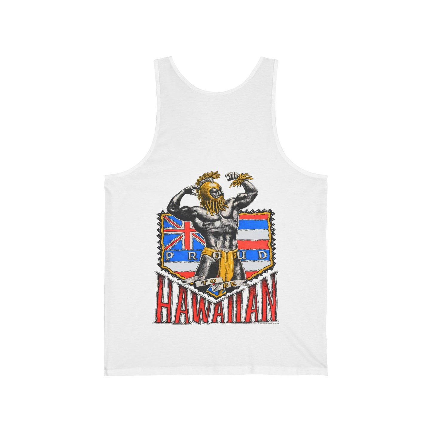 Hawaiian Strength Proud To Be Hawaiian Vintage Design 90s New Print Unisex Jersey Tank