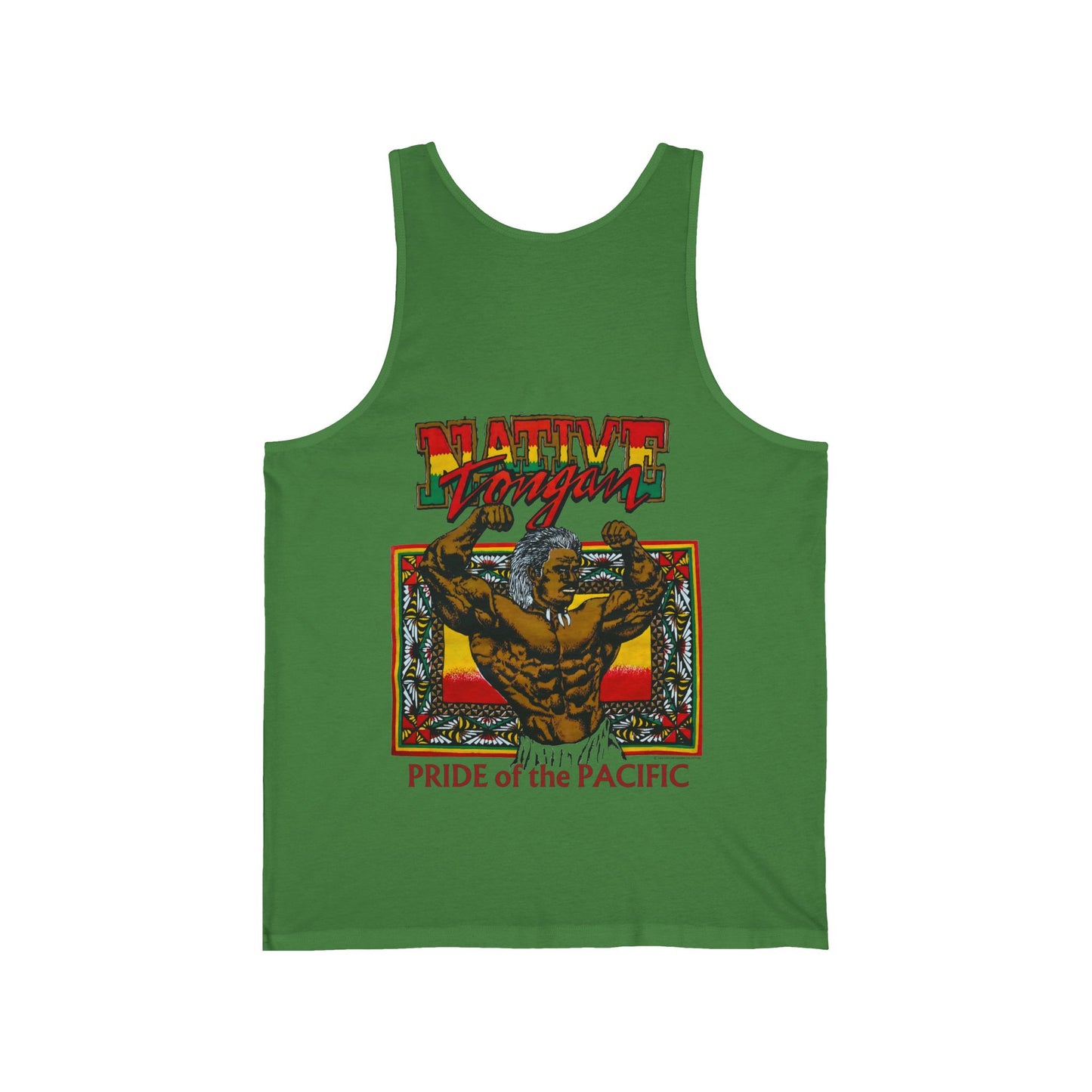 Local Strength Native Tongan Pride of the Pacific Vintage Designs 90s New Print Unisex Jersey Tank
