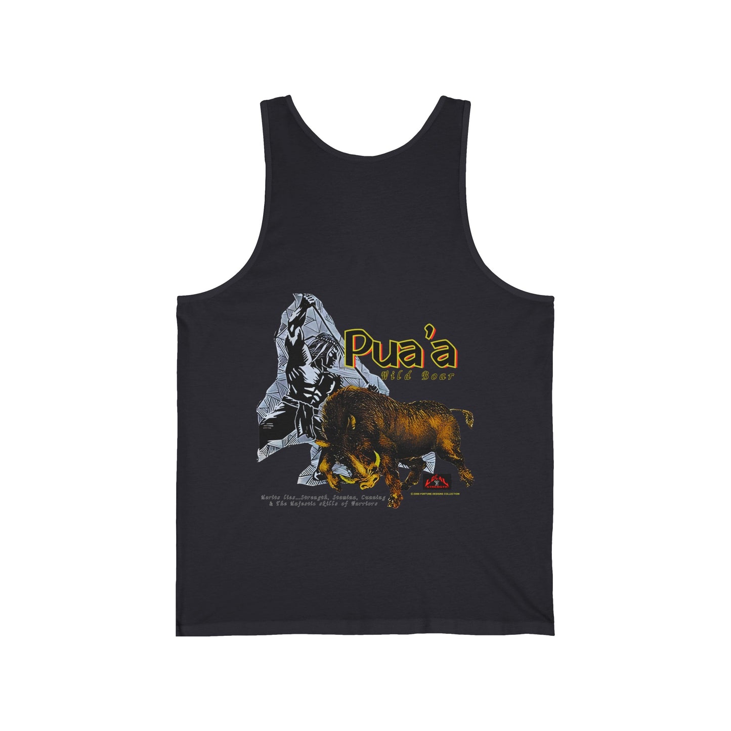 Local Strength Pua'a Wild Boar Vintage Design 90s New Print Unisex Jersey Tank