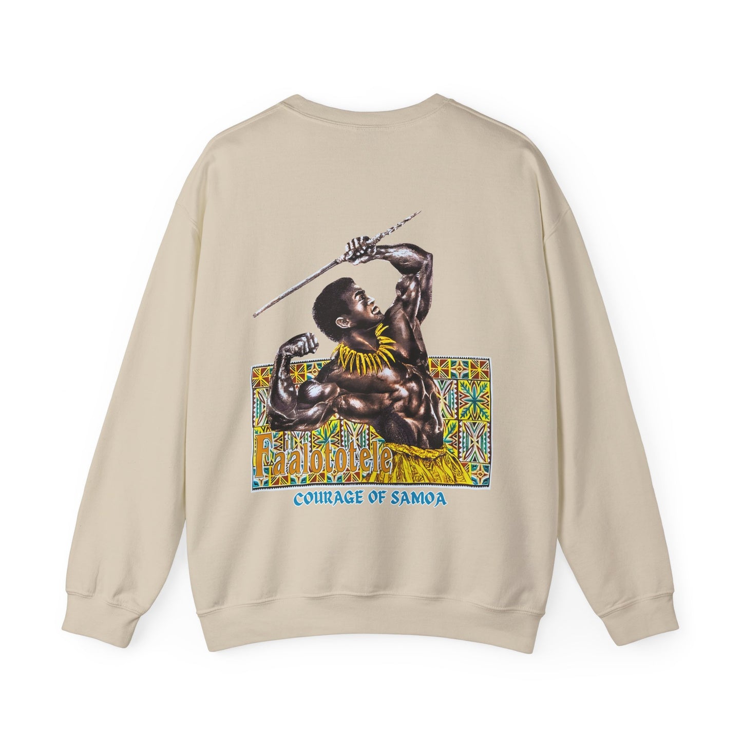 Samoan Strength Faalototele Courage of Samoa Vintage Design 90s New Print Unisex Heavy Blend™ Crewneck Sweatshirt