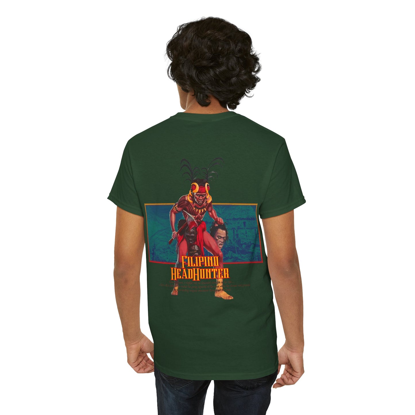 Filipino Strength Filipino HeadHunter Unisex Heavy Cotton Tee