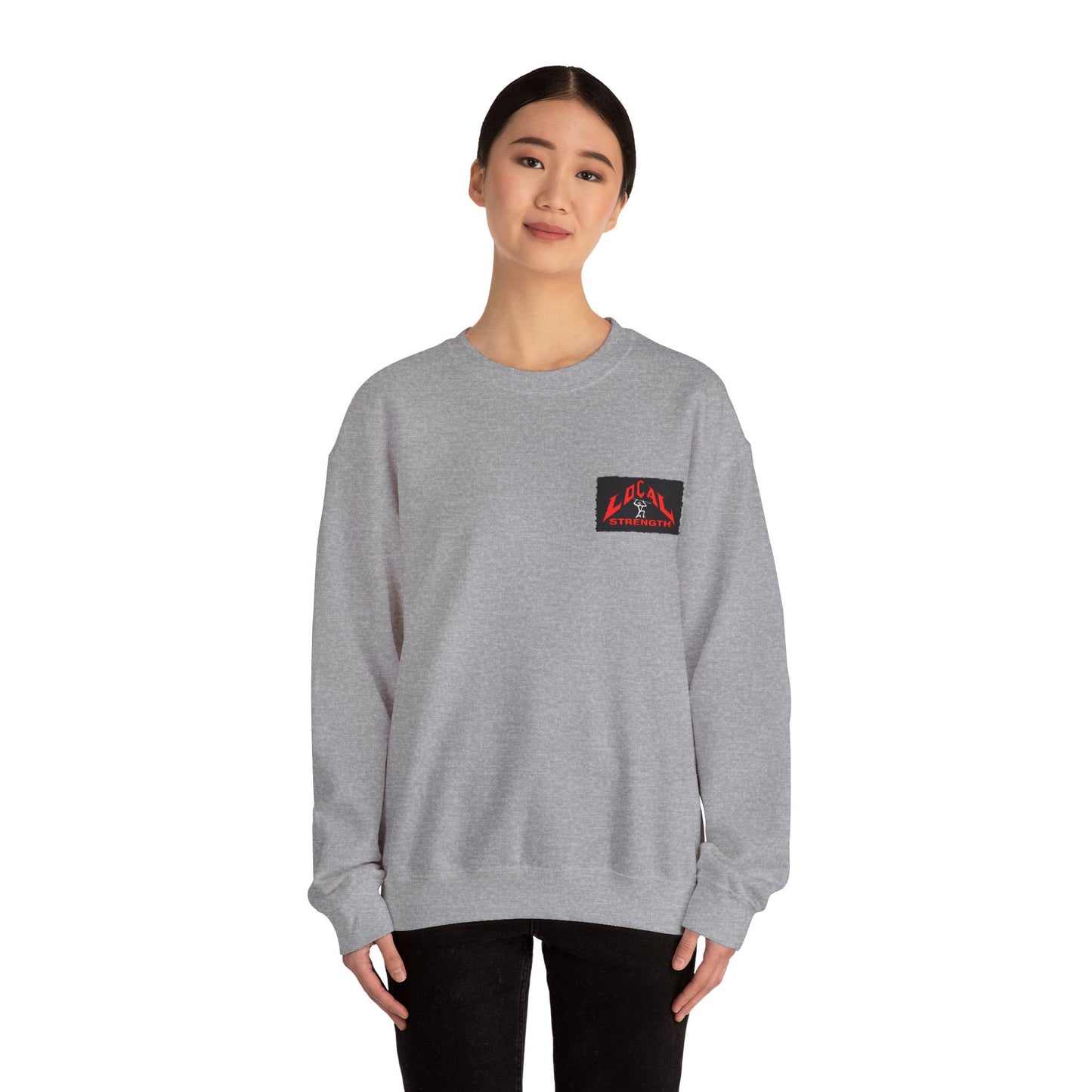 Tongan Strength Tongan Girl Ta'ahine Vintage Design 90s New Print Unisex Heavy Blend™ Crewneck Sweatshirt