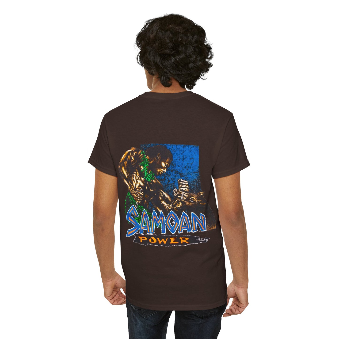 Samoan Strength Samoan Power Shirt Vintage Design 90s New Print T-shirt Unisex Heavy Cotton Tee