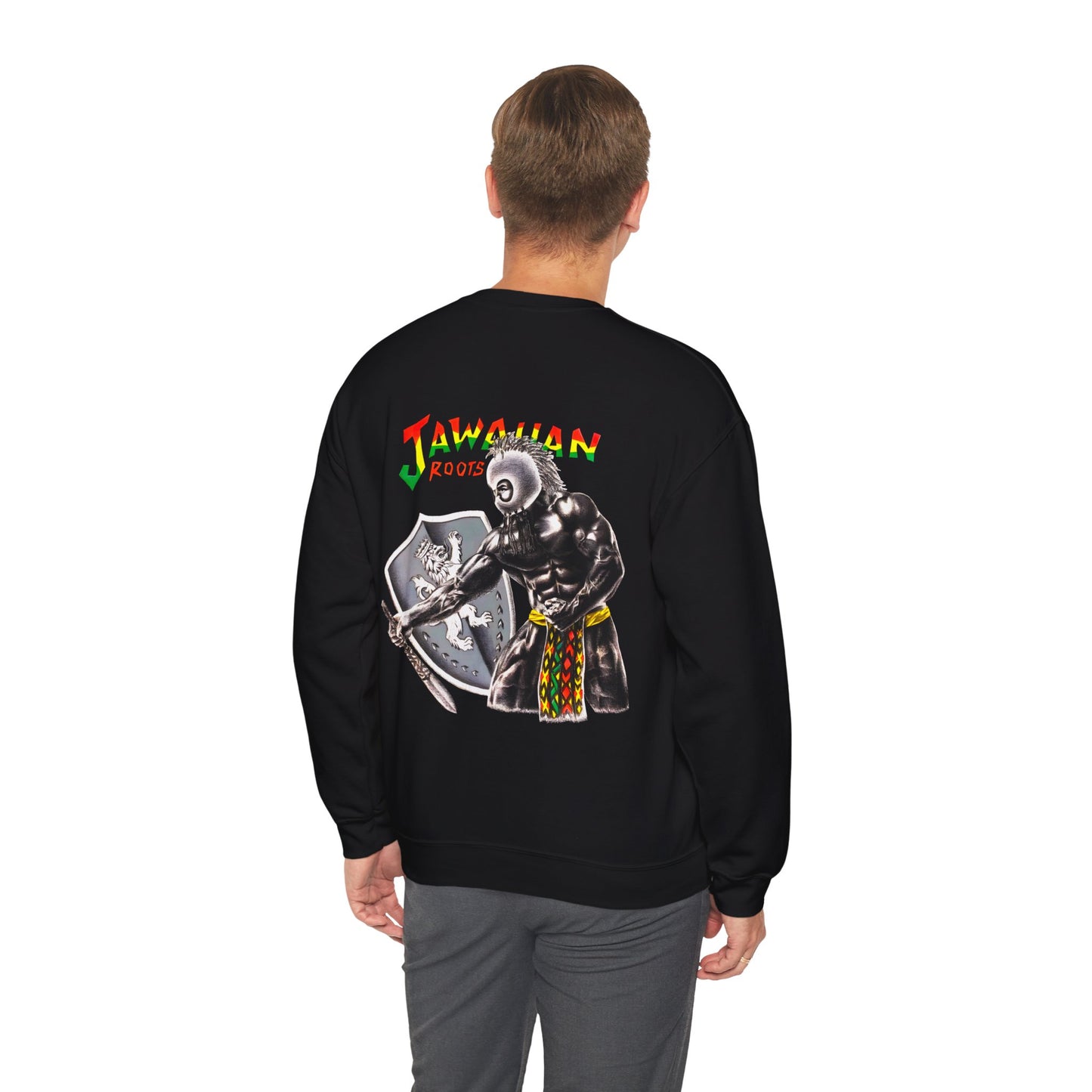 Jawaiian Strenght Jawaiian Roots Vintage Design 90s New Print Unisex Heavy Blend™ Crewneck Sweatshirt