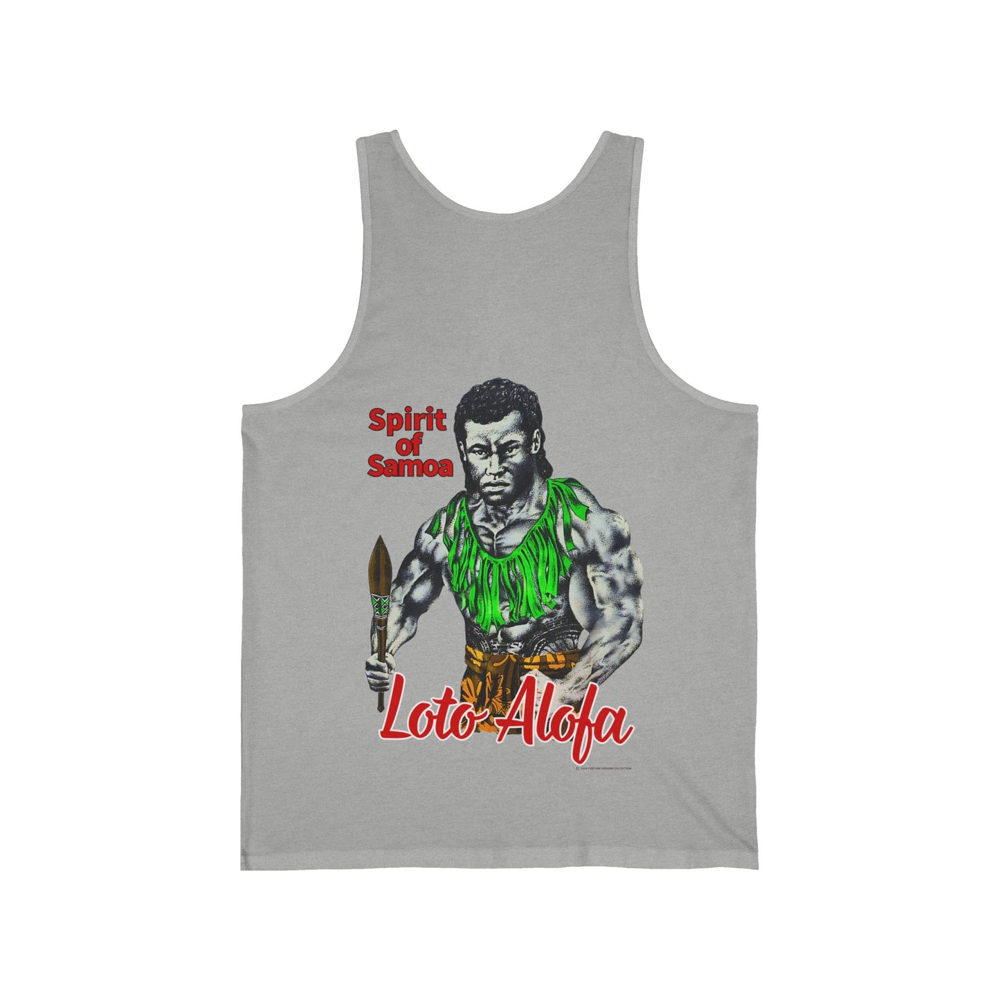 Samoan Strength Spirit of Samoa Loto Alofa Vintage Design 90s New Print Unisex Jersey Tank
