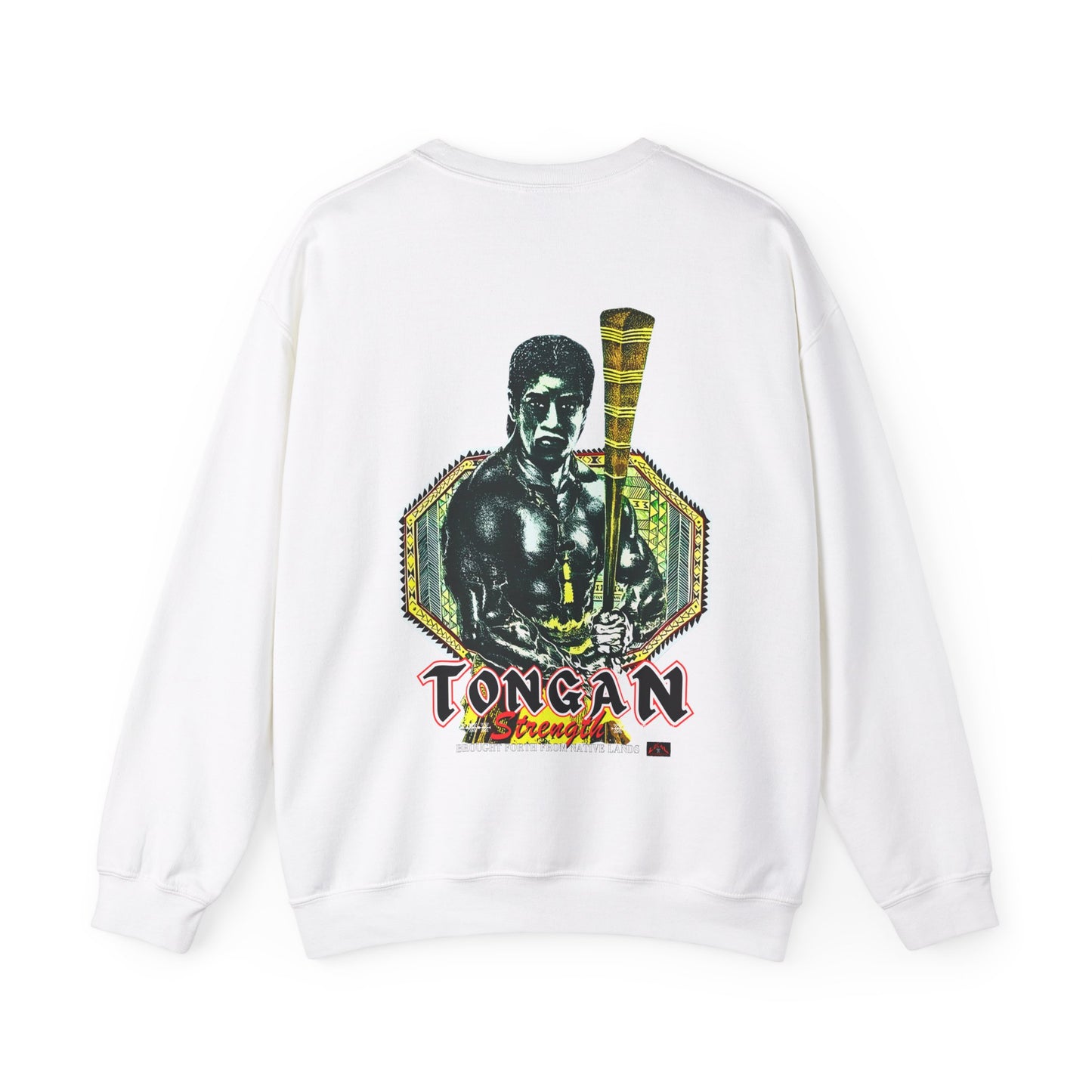 Local Strength Tongan Strength Brought Forth From Native Lands Vintage Design 90s New Print Unisex Heavy Blend™ Crewneck Sweatshirt