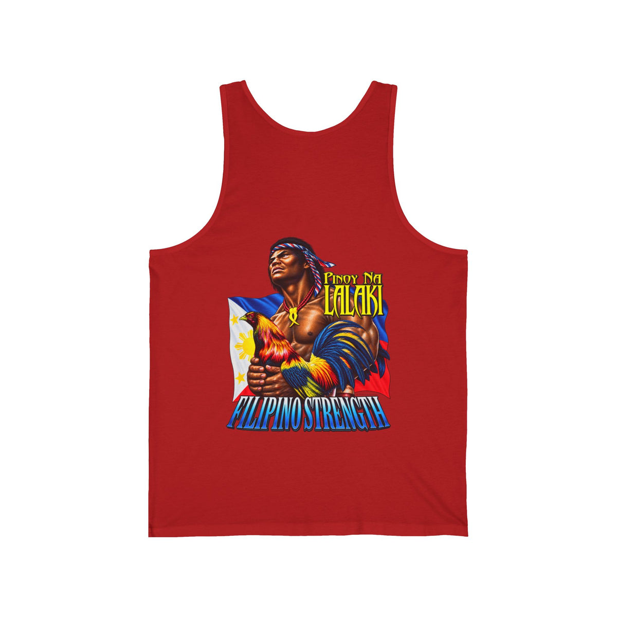 Filipino Strength Pinoy na Lalaki Unisex Jersey Tank