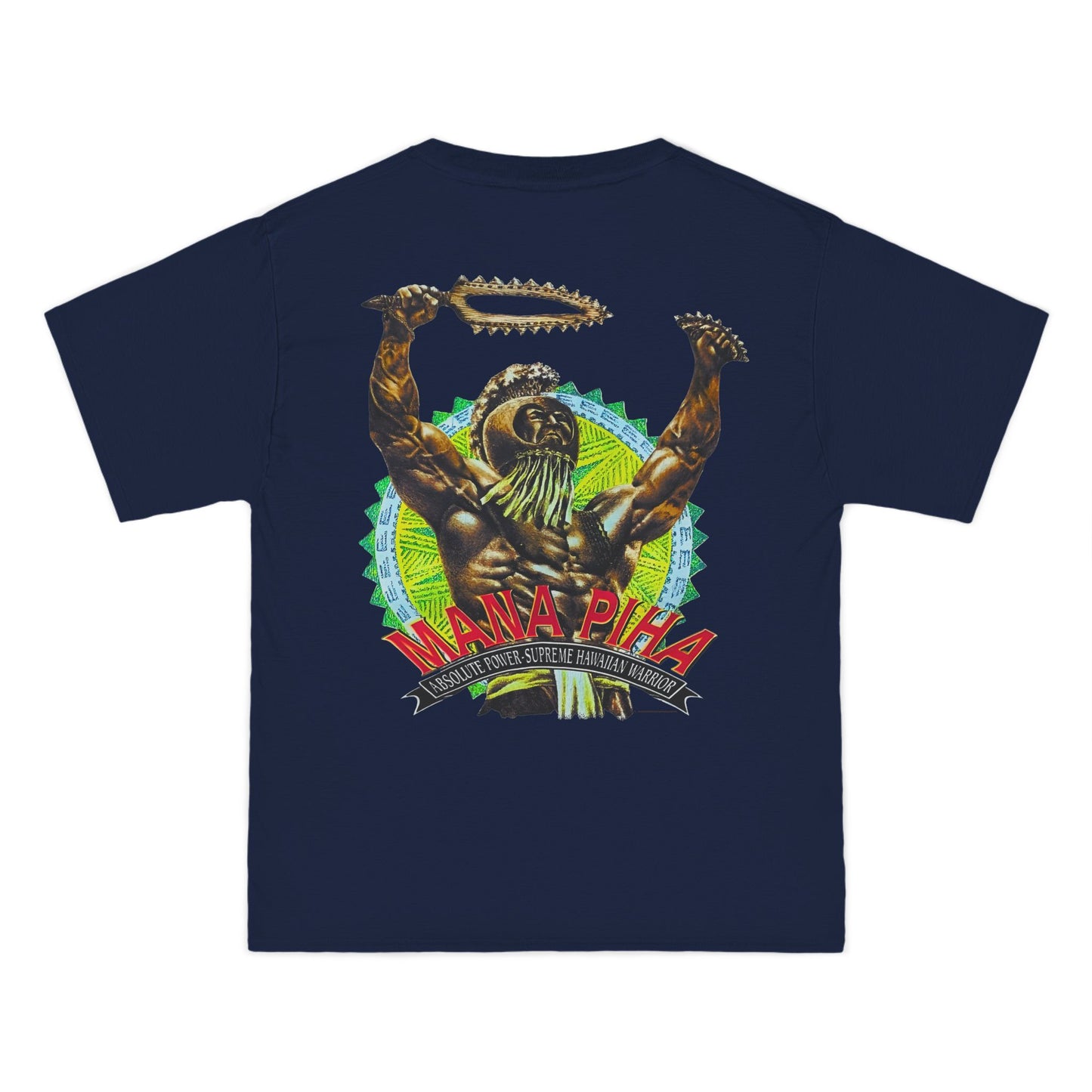Hawaiian Strength Mana Piha Vintage Design 90s New Print Beefy-T®  Short-Sleeve T-Shirt