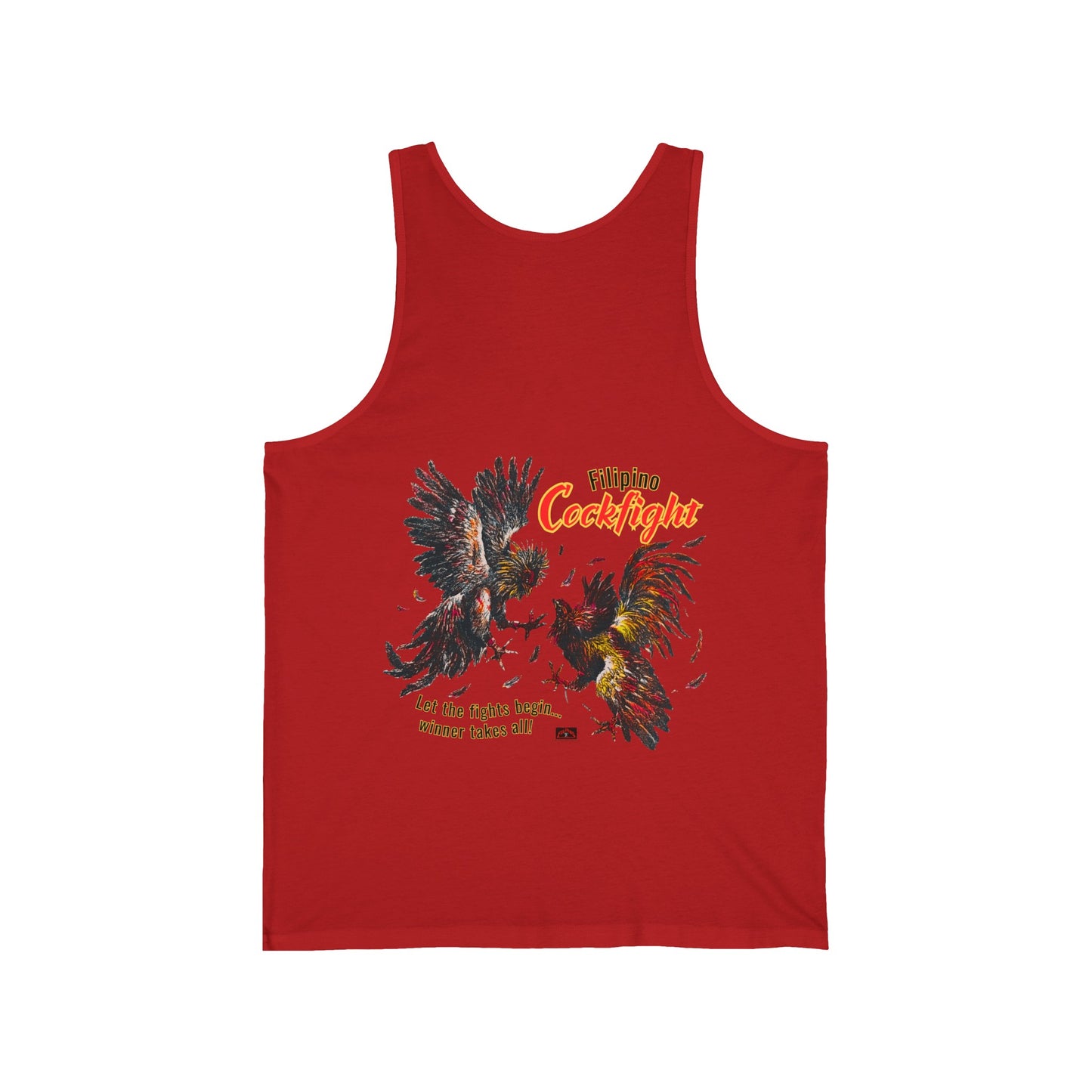 Filipino Strength Filipino Cockfight Vintage Design 90s New Print Unisex Jersey Tank