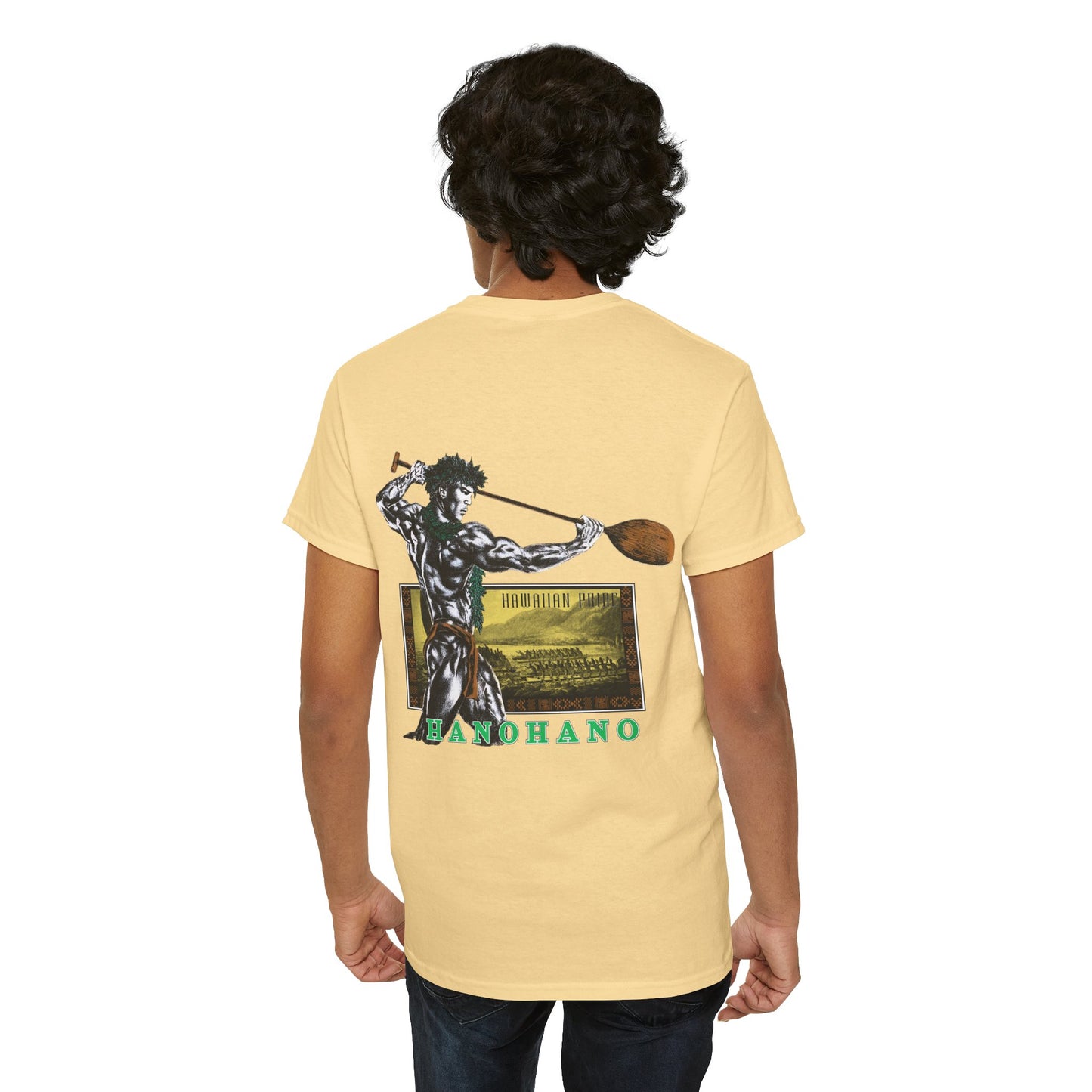 Hawaiian Strength Hanohano Hawaiian Pride Vintage 90s Design New Print Unisex Heavy Cotton Tee