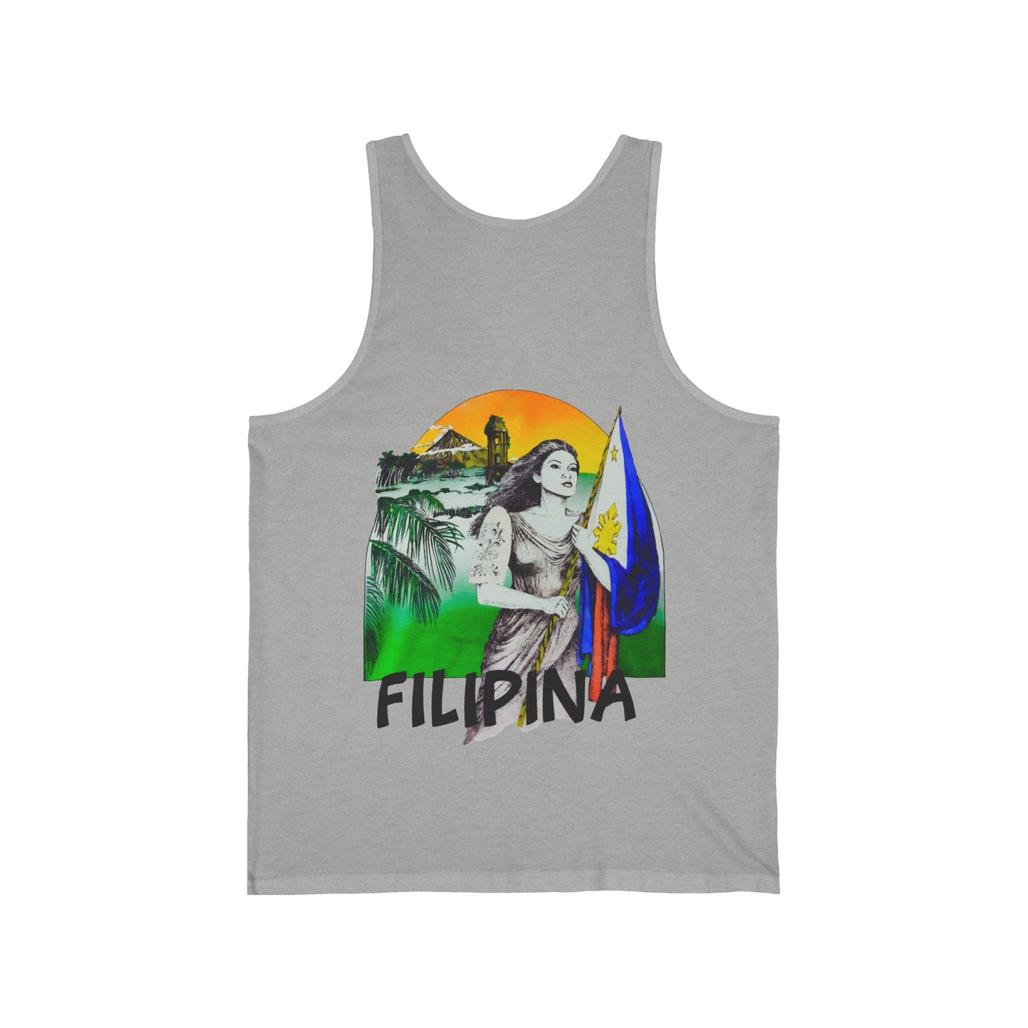 Filipino Strength Filipina Vintage Design 90s New Print Unisex Jersey Tank