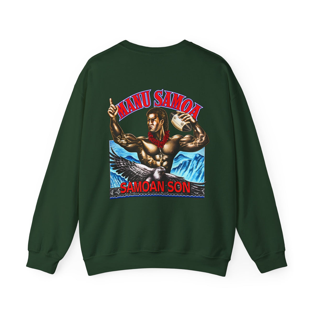 Samoan Strength Manu Samoa Samoan Son Unisex Heavy Blend™ Crewneck Sweatshirt