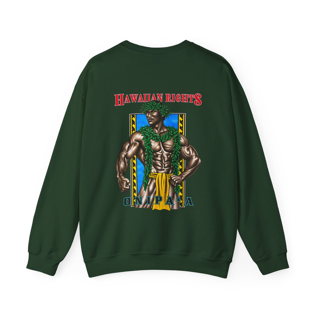 Hawaiian Strength Onipa’a Hawaiian Rights Unisex Heavy Blend™ Crewneck Sweatshirt