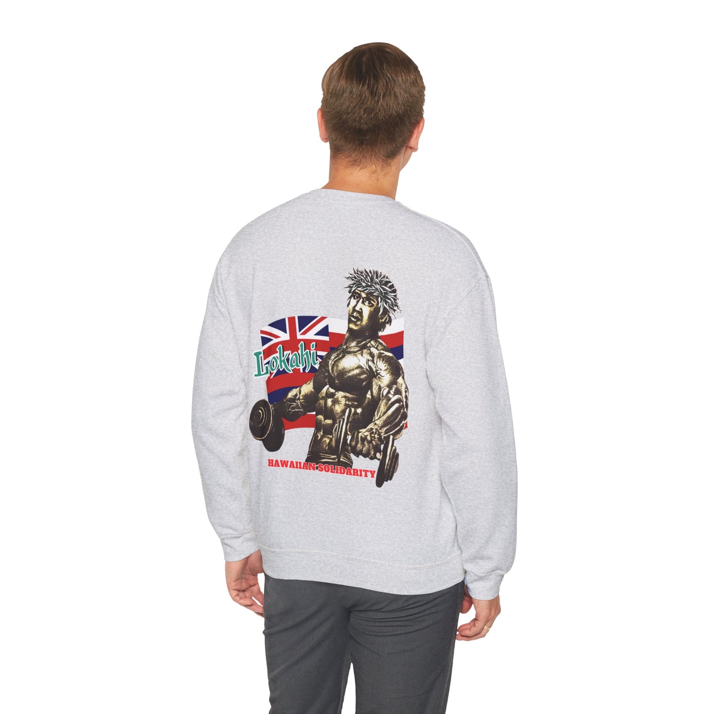 Hawaiian Strength Lokahi Hawaiian Solidarity Vintage Design 90s New Print Unisex Heavy Blend™ Crewneck Sweatshirt