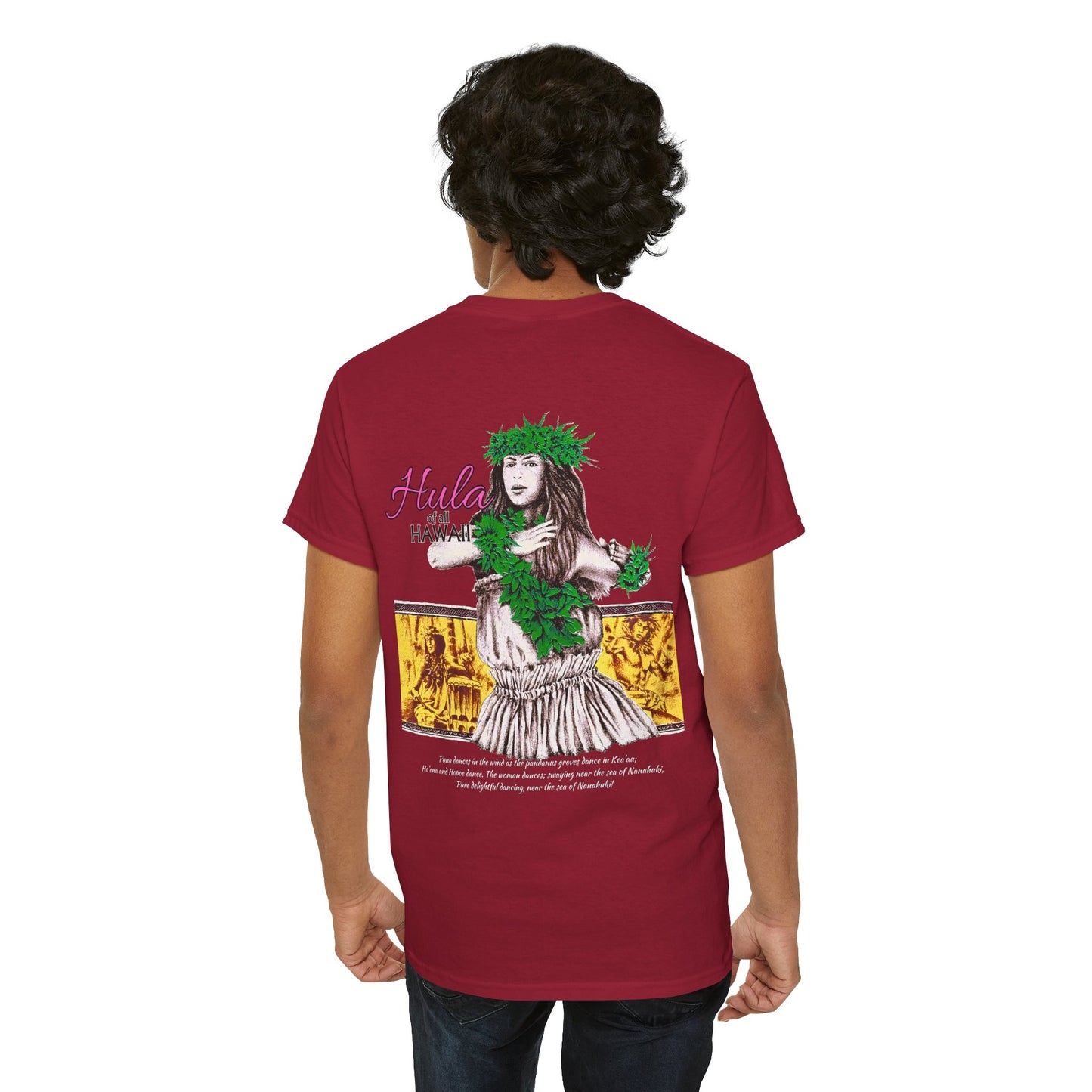 Hawaiian Strength Hula of all Hawaii Vintage Design 90s New Print T-shirt Unisex Heavy Cotton Tee