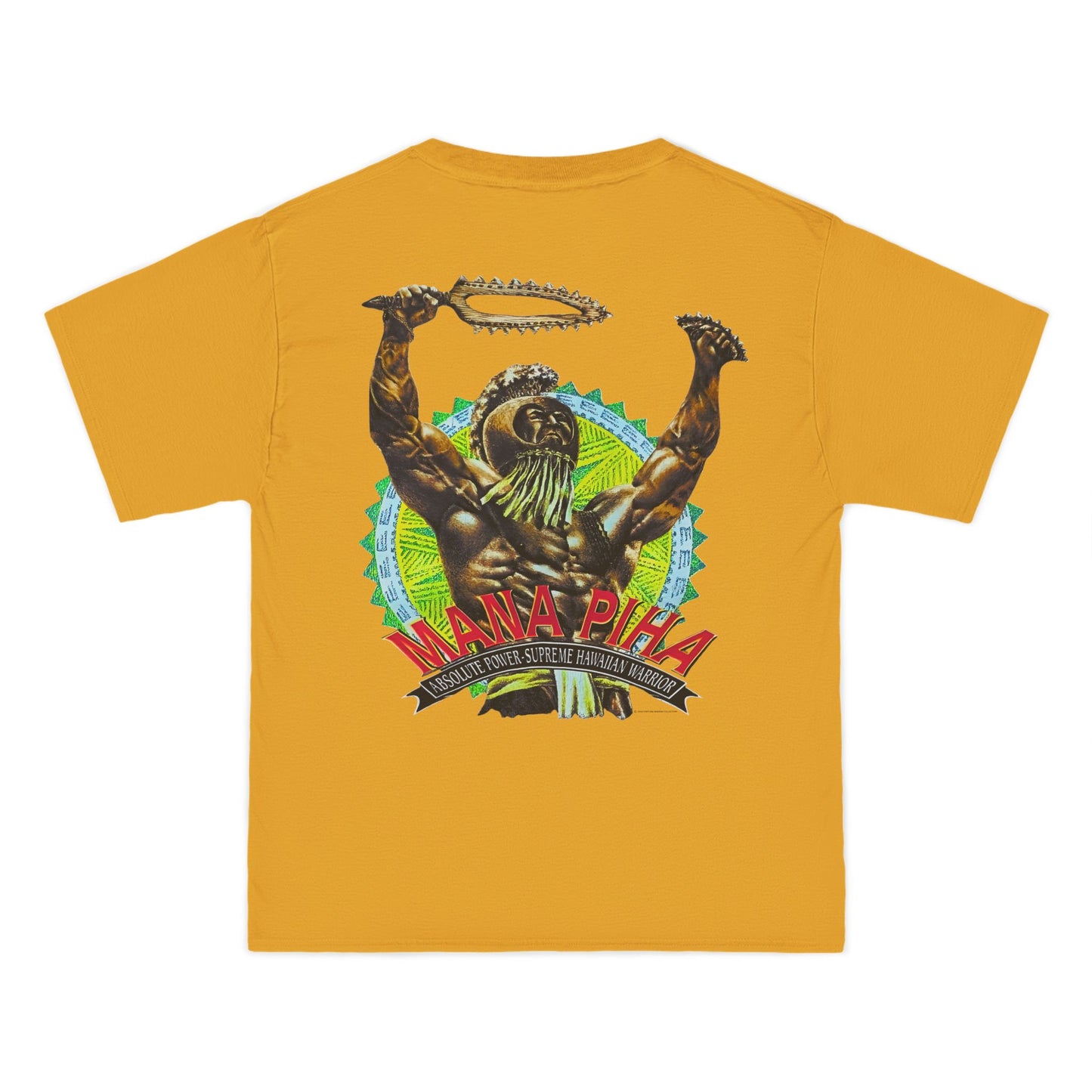 Hawaiian Strength Mana Piha Vintage Design 90s New Print Beefy-T®  Short-Sleeve T-Shirt