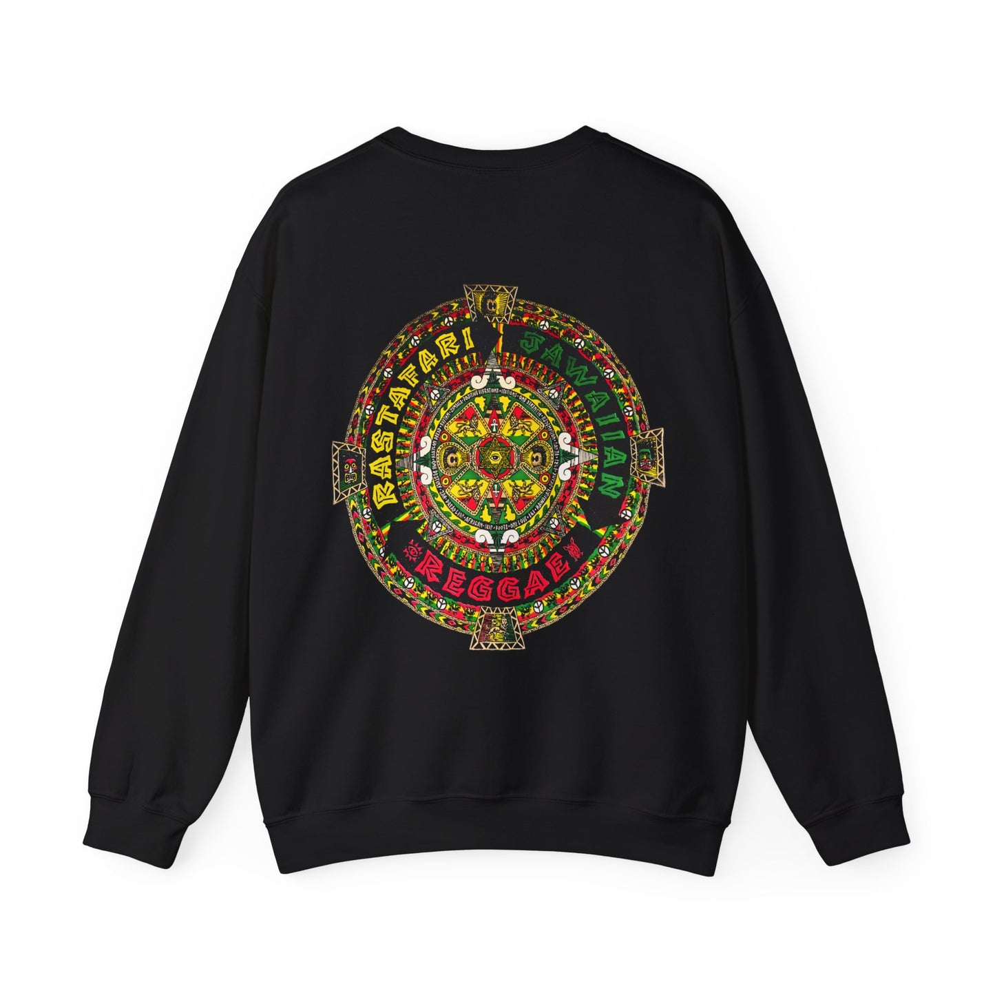 Jawaiian Strength Rastafari Jawaiian Reggae Vintage Design 90s New Print Unisex Heavy Blend™ Crewneck Sweatshirt