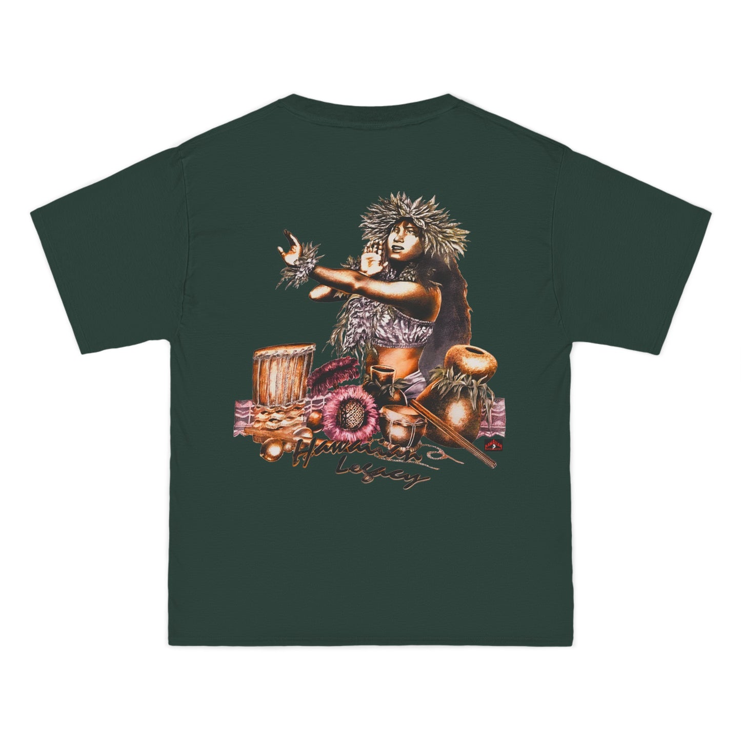 Hawaiian Strength Hawaiian Legacy Vintage Design 90s New Print Beefy-T®  Short-Sleeve T-Shirt