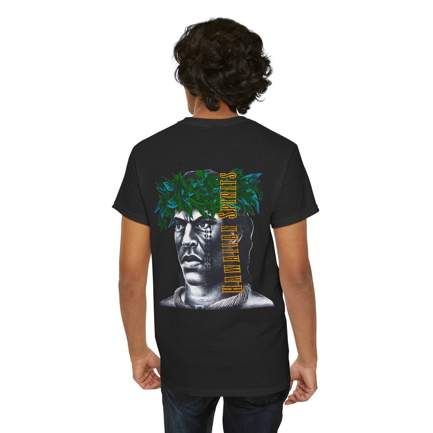 Hawaiian Strength Hawaiian Spirits Vintage Design 90s New Print Unisex Heavy Cotton Tee