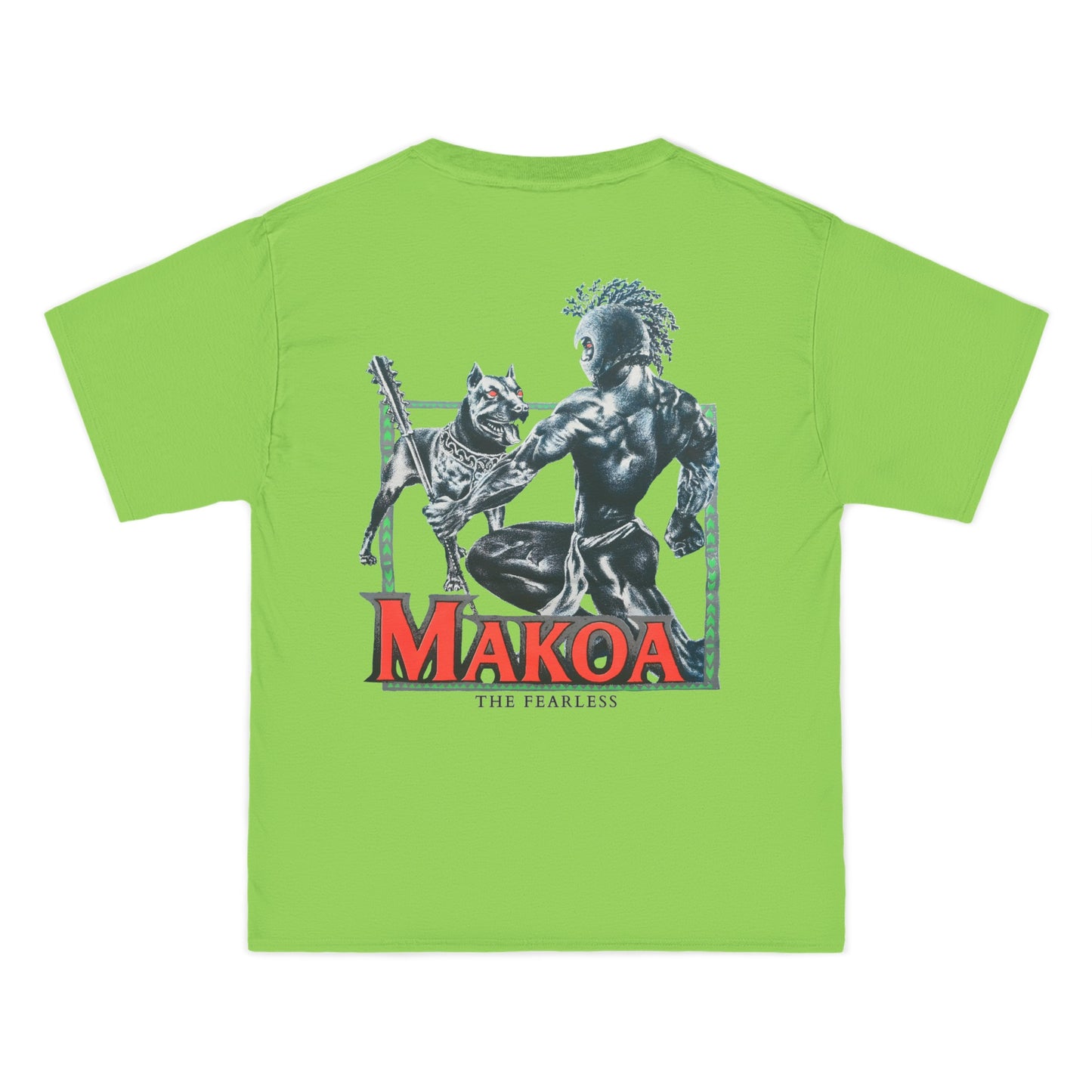 Hawaiian Strength Makoa The Fearless Vintage Design 90s New Print Beefy-T®  Short-Sleeve T-Shirt