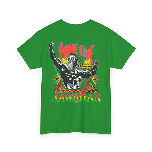 Jawaiian Strength Prime Time Jawaiian Vintage Design 90s New Print Unisex Heavy Cotton Tee