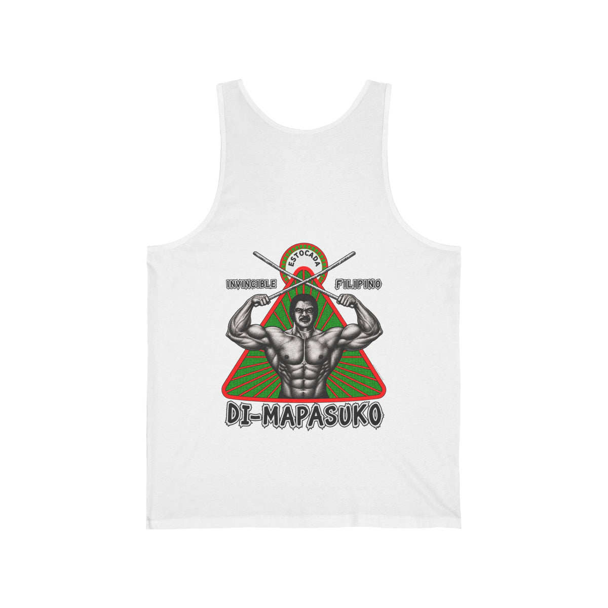 Filipino Strength Invincible Filipino Estocada Unisex Jersey Tank
