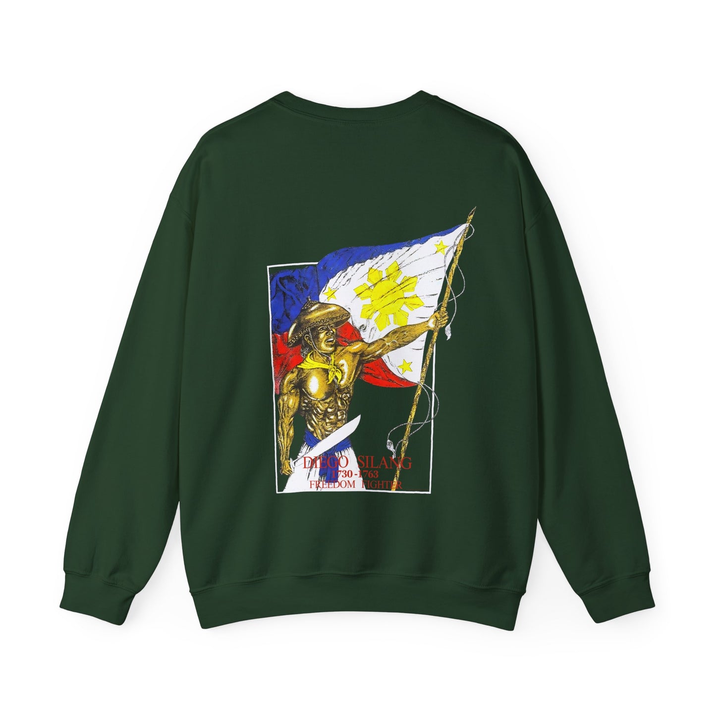 Filipino Strength Diego Silang Freedom Fighter Vintage Design 90s New Print Unisex Heavy Blend™ Crewneck Sweatshirt