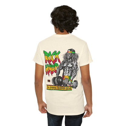 Jawaiian Strength Rock Hard The Original Reggae Style Vintage 90s Design New Print Unisex Heavy Cotton Tee