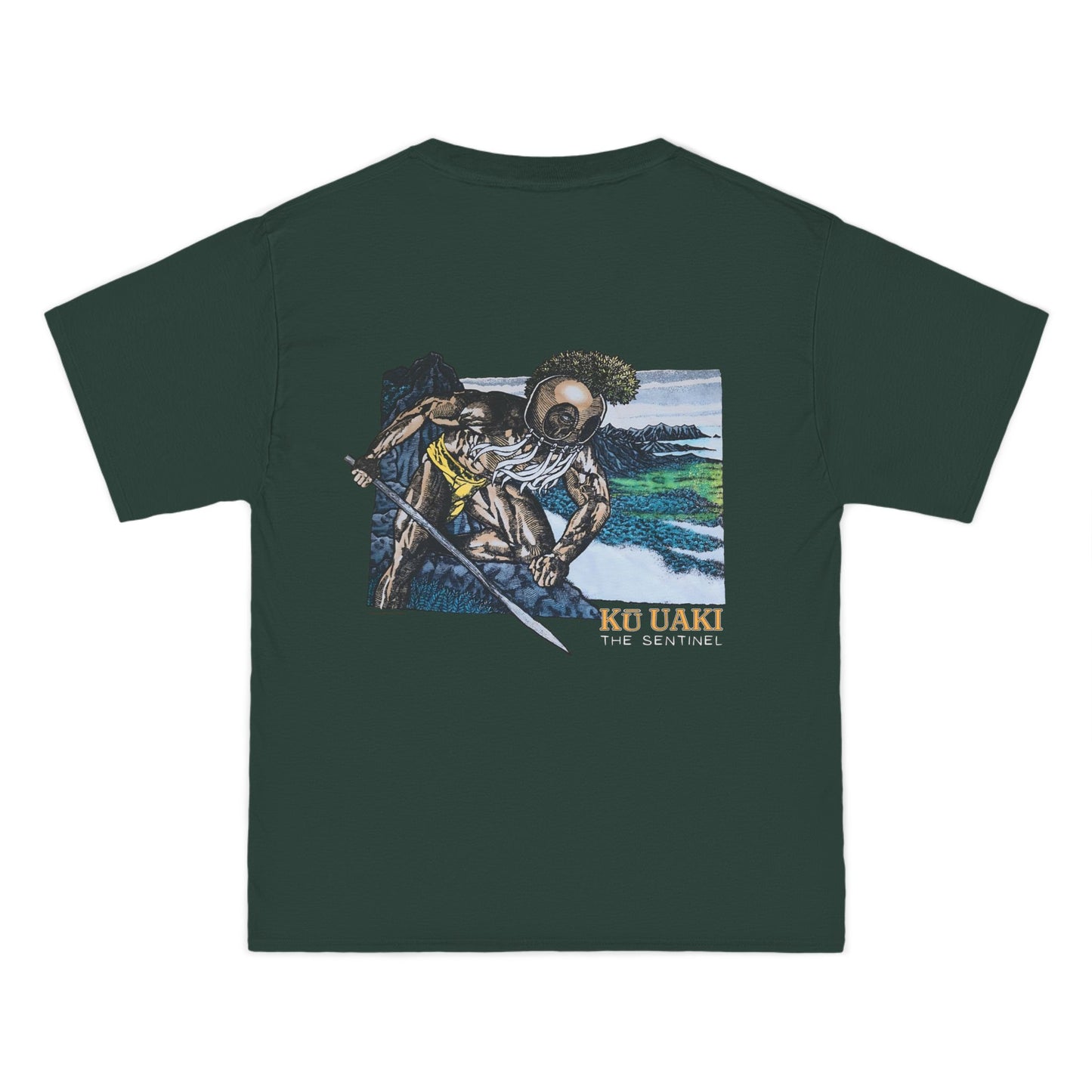 Hawaiian Strength Ku Uaki The Sentinel Beefy-T®  Short-Sleeve T-Shirt