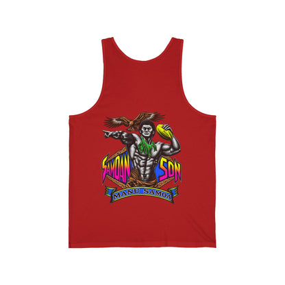 Samoan Strength Samoan Son Manu Samoa Unisex Jersey Tank
