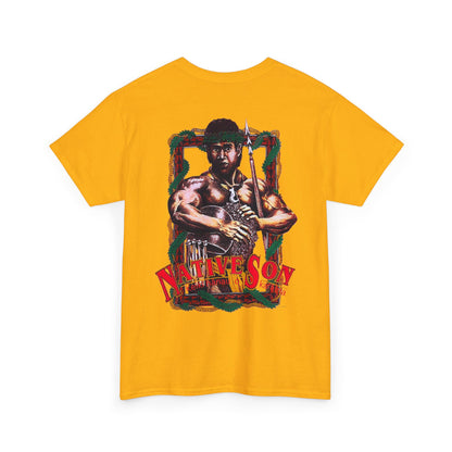 Hawaiian Strength Native Son Keiki Hanau o Ka'aina Vintage Design 90s New Print T-shirt Unisex Heavy Cotton Tee