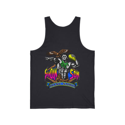 Samoan Strength Samoan Son Manu Samoa Unisex Jersey Tank