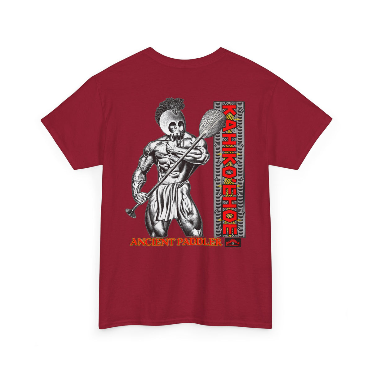 Hawaiian Strength Ancient Paddler T-shirt Unisex Heavy Cotton Tee