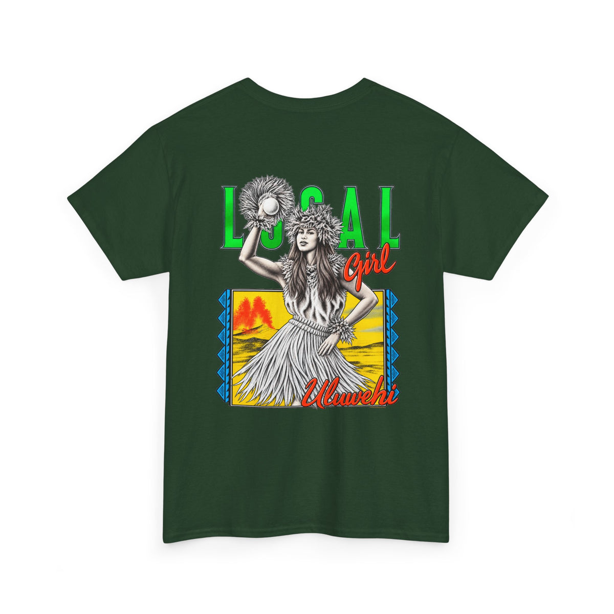 Hawaiian Strength Local Girl Uluwehi Unisex Heavy Cotton Tee