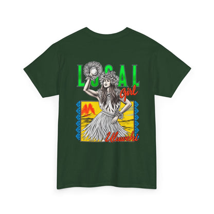 Hawaiian Strength Local Girl Uluwehi Unisex Heavy Cotton Tee