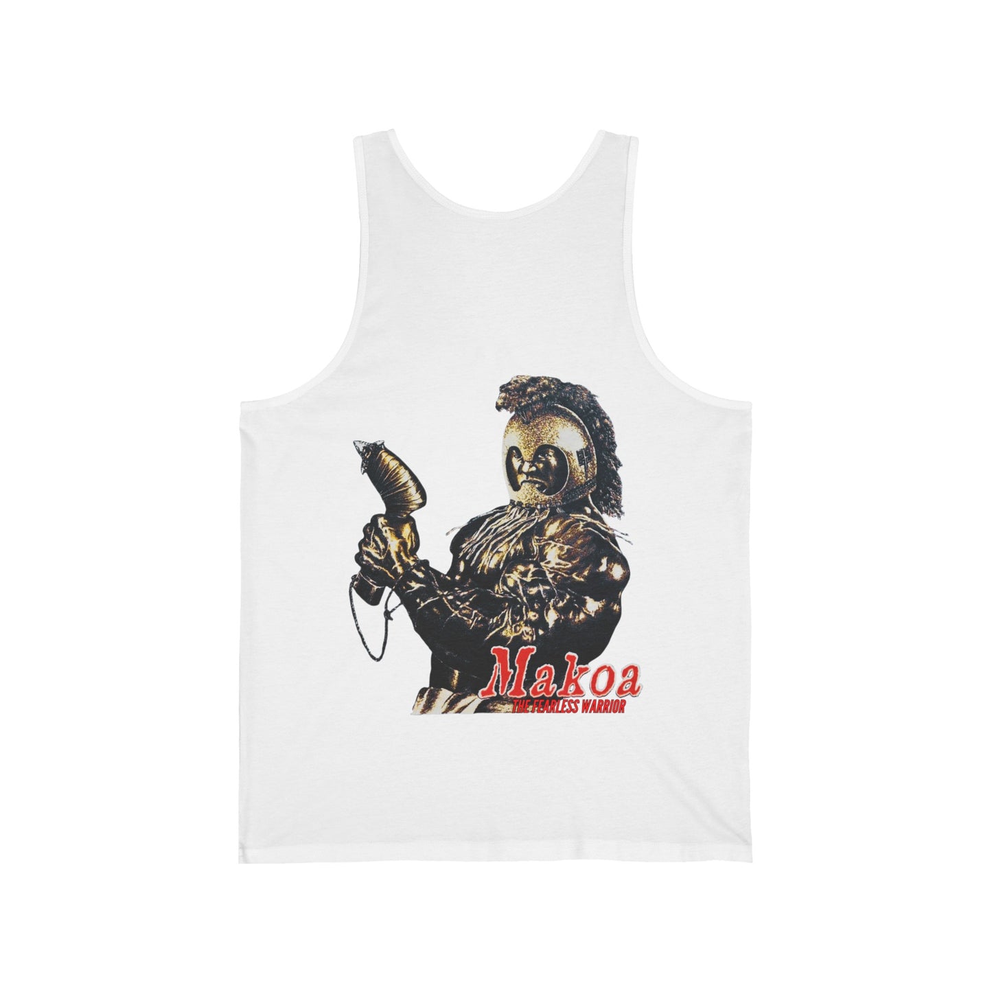 Hawaiian Strength Makoa The Fearless Warrior Vintage Design 90s New Print Unisex Jersey Tank